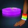 Blank Purple Glow Thick Bracelet Bangles